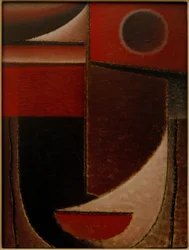 Abstract hoofd: Rood licht, 1930
